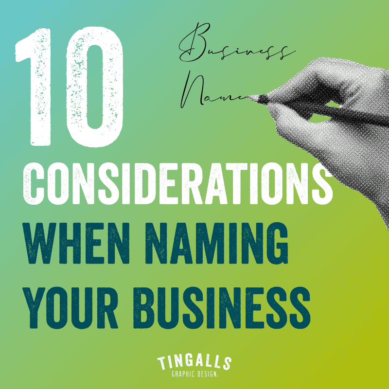 Considerations when naming your business